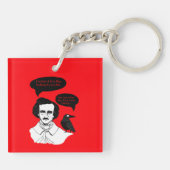 Edgar Allan Poe Boy und Raven Schlüsselanhänger (Rückseite)