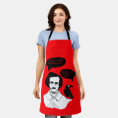 Edgar Allan Poe Boy und Raven Schürze (Getragen)