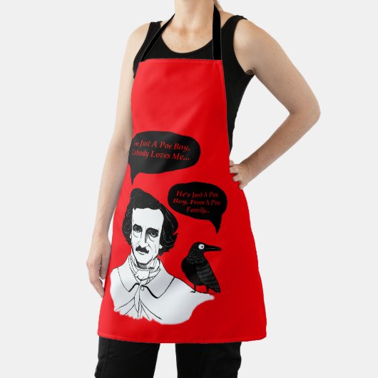 Edgar Allan Poe Boy und Raven Schürze (InSitu)