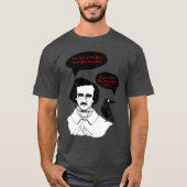 Edgar Allan Poe Boy und Raven T-Shirt (Vorderseite)
