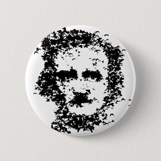 Edgar Allan Poe Button (Vorderseite)