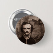 Edgar Allan Poe Button (Vorne & Hinten)