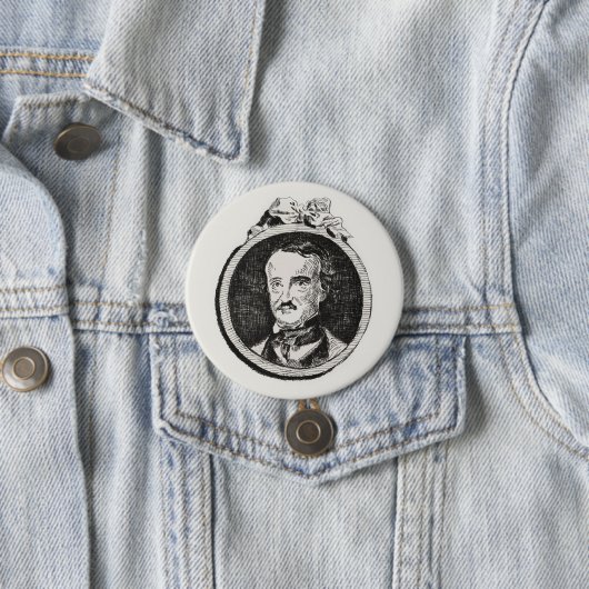 Edgar Allan Poe Button (Beispiel)