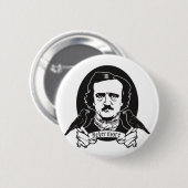 Edgar Allan Poe Button (Vorne & Hinten)