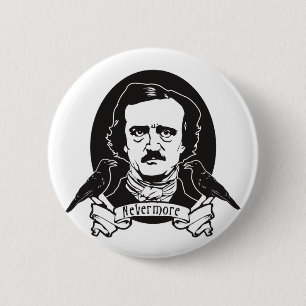 Edgar Allan Poe Button