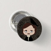 Edgar Allan Poe Button (Vorne & Hinten)