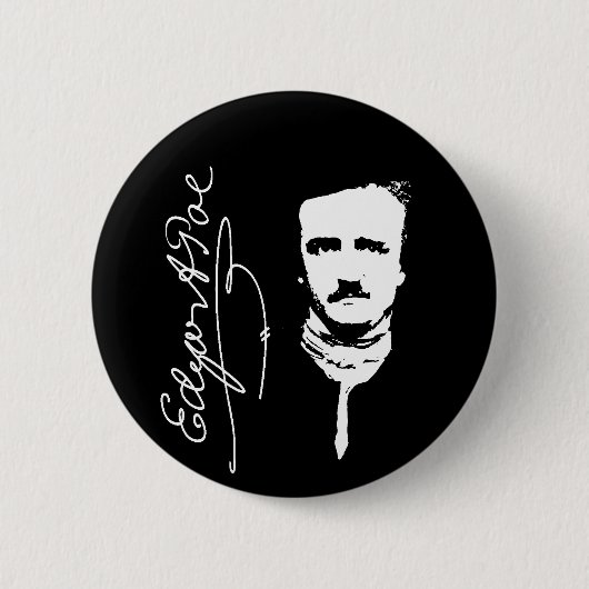 Edgar Allan Poe Button (Vorderseite)