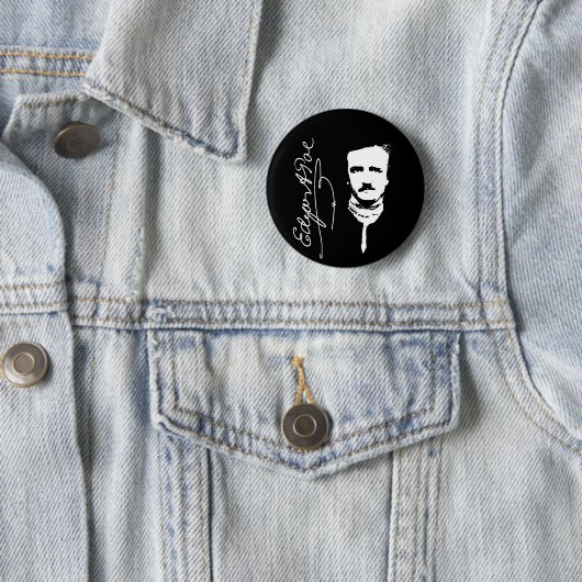 Edgar Allan Poe Button (Beispiel)