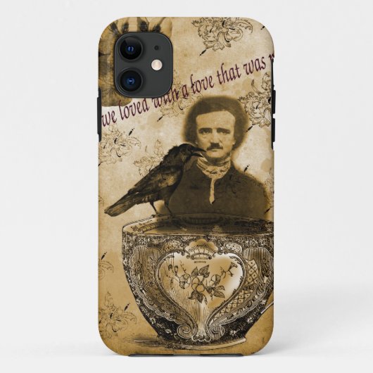 Edgar Allan Poe Case-Mate iPhone Hülle (Rückseite)