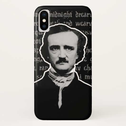 Edgar Allan Poe Case-Mate iPhone Hülle (Rückseite)