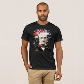 Edgar Allan Poe Christmas Hat Snowflake T-Shirt (Vorne ganz)