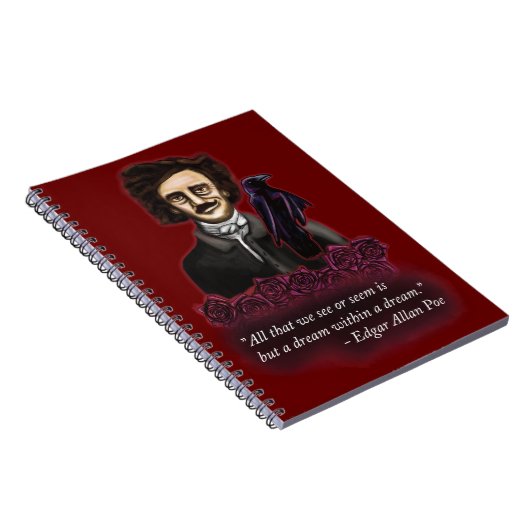 Edgar Allan Poe, Dark Academia Notizblock (Rechte Seite)