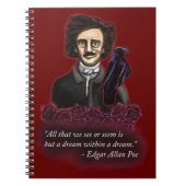Edgar Allan Poe, Dark Academia Notizblock (Vorderseite)