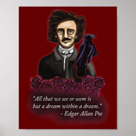 Edgar Allan Poe, Dark Academia Poster