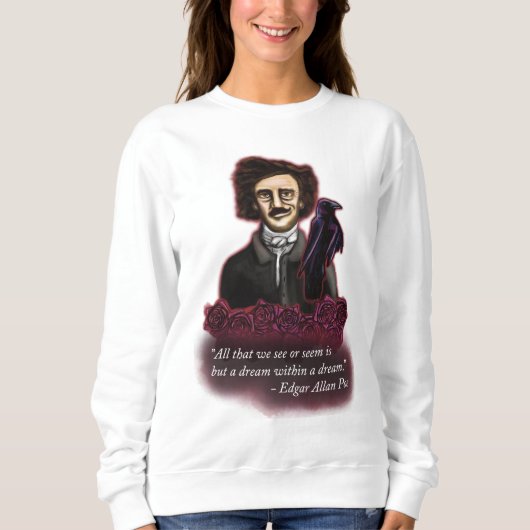 Edgar Allan Poe, Dark Academia Sweatshirt (Vorderseite)