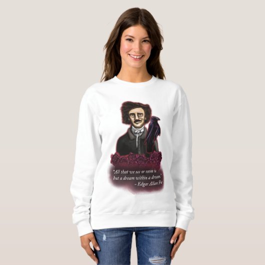 Edgar Allan Poe, Dark Academia Sweatshirt (Vorne ganz)