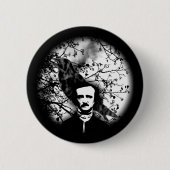 Edgar Allan Poe 'das Raven Button (Vorderseite)