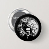 Edgar Allan Poe 'das Raven Button (Vorne & Hinten)