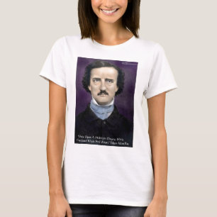 Edgar Allan Poe "Der Rabe" Zitat Geschenke & Karte T-Shirt