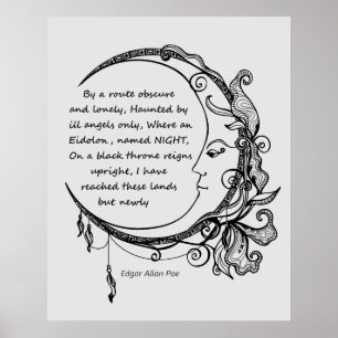 Edgar Allan Poe Dreamland Dream Poem Poster