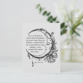 Edgar Allan Poe Dreamland Dream Poem Postkarte (Stehend Vorderseite)