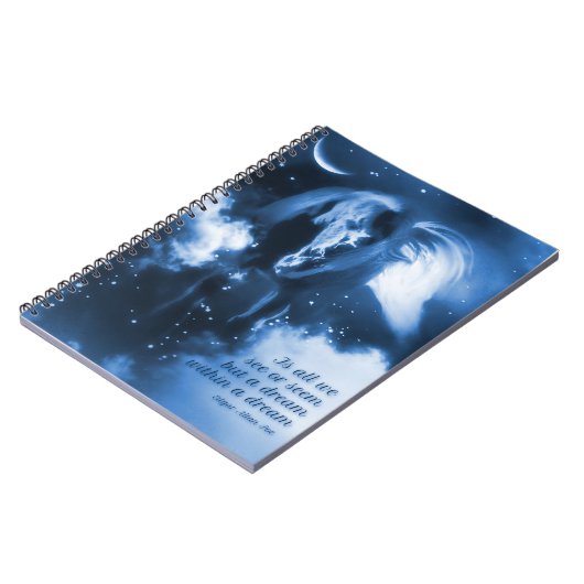 Edgar Allan Poe Ein Traum im Traumhaus Notizblock (Linke Seite)