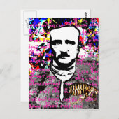 Edgar Allan Poe Flea Moon Lunar Voynich Manuscript Postkarte (Vorne/Hinten)