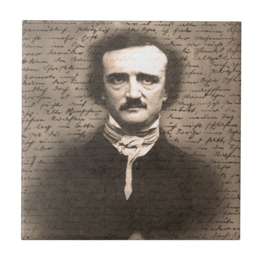 Edgar Allan Poe Fliese (Vorderseite)