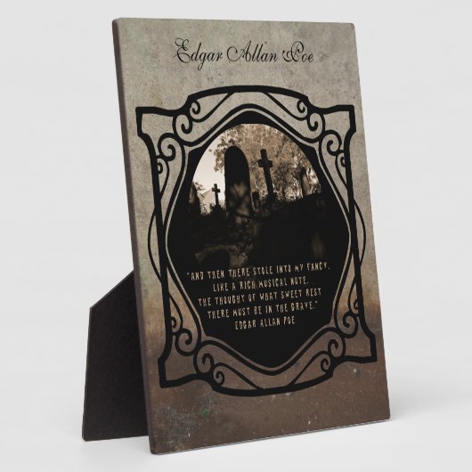 Edgar Allan Poe Fotoplatte (Seite)