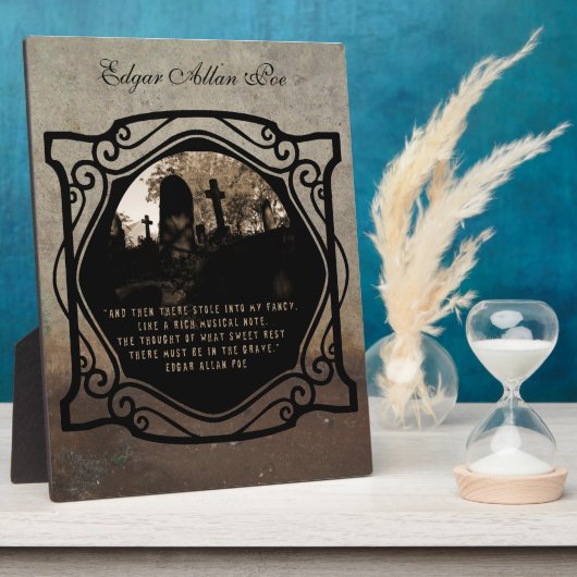 Edgar Allan Poe Fotoplatte (Seite)