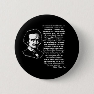 Edgar Allan Poe-Gedicht ALLEIN Button