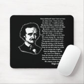 Edgar Allan Poe-Gedicht ALLEIN Mousepad (Mit Mouse)