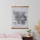 Edgar Allan Poe Gedicht Dark Goth Halloween Wandteppich Mit Holzrahmen (Schlafzimmer)