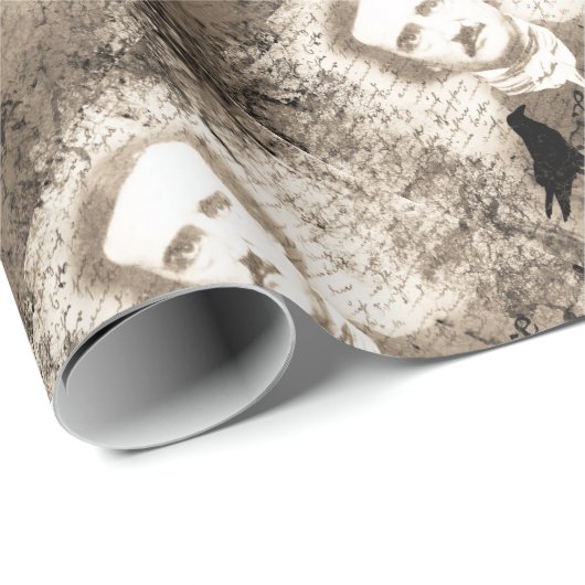Edgar Allan Poe Geschenkpapier (Rolleneckpunkt)