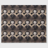 Edgar Allan Poe Goth Valentine's Day Wrappin Paper Geschenkpapier (Flach)