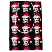Edgar Allan Poe Goth Weihnachtsgeschenk-Tasche Mittlere Geschenktüte (Vorderseite)