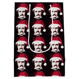 Edgar Allan Poe Goth Weihnachtsgeschenk-Tasche Mittlere Geschenktüte