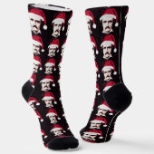 Edgar Allan Poe Goth Weihnachtssocken Socken (Gewinkelt)