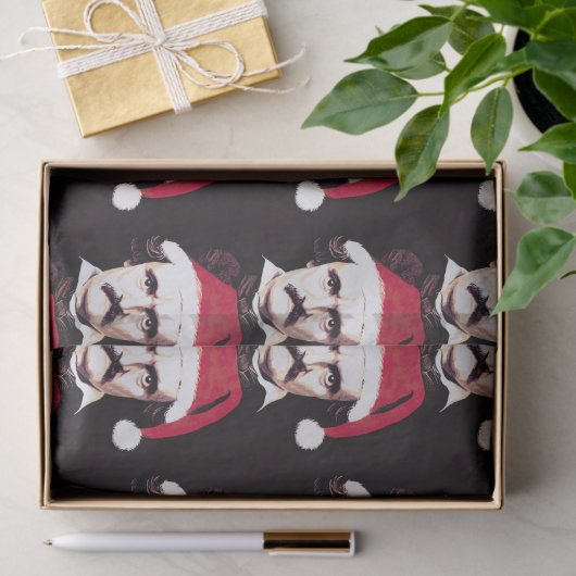 Edgar Allan Poe Goth Weihnachtszettel Seidenpapier (Geschenk)