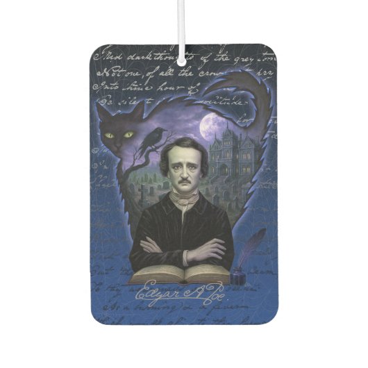 Edgar Allan Poe Gothic Autolufterfrischer (Vorderseite)