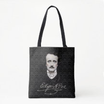 Edgar Allan Poe Gothic Halloween Signature-Tasche