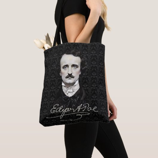 Edgar Allan Poe Gothic Halloween Signature-Tasche Tasche (Von Nahem)