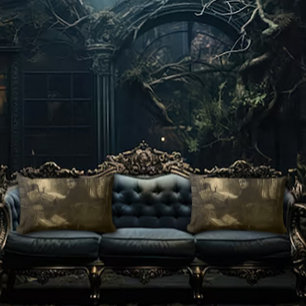 Edgar Allan Poe Gothic Lendenkissen