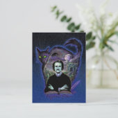 Edgar Allan Poe Gothic Postkarte (Stehend Vorderseite)