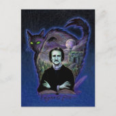 Edgar Allan Poe Gothic Postkarte (Vorderseite)