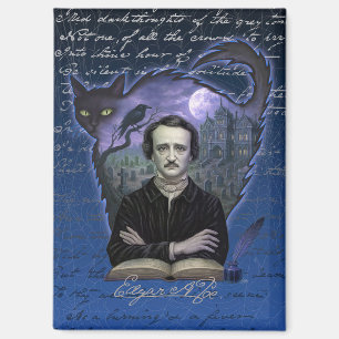 Edgar Allan Poe Gothic Raven Magnet – Der Rabe