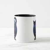 Edgar Allan Poe Gothic Tasse - Spuk Raven & Cat (Zentrum)