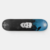 Edgar Allan Poe Graveyard Ravens Gothic Skateboard (Horizontal)