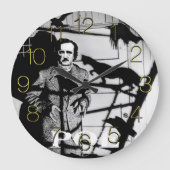 EDGAR ALLAN POE GROßE WANDUHR (Vorderseite)