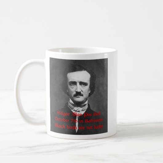 Edgar Allan Poe Haiku-Tasse Kaffeetasse (Links)